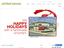 Tablet Screenshot of printedcanvas.com